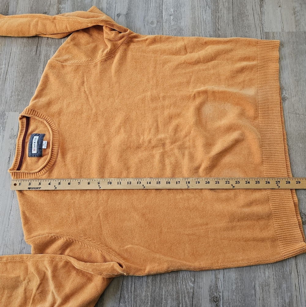 32 Bar Blues Men's Cotton Burnt Orange Pullover Crewneck Sweater XXL - Picture 5 of 6